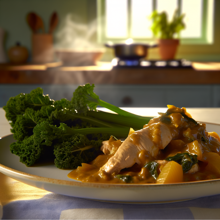 Chicken with Coconut Kale: A Timing Delight